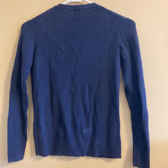 Blue Ribbed Cardigan - The Gap - Picture 2 of 2